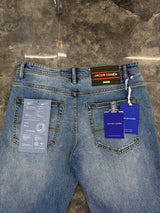 Men's Slim Straight Embroidered Jeans – Spring/Summer