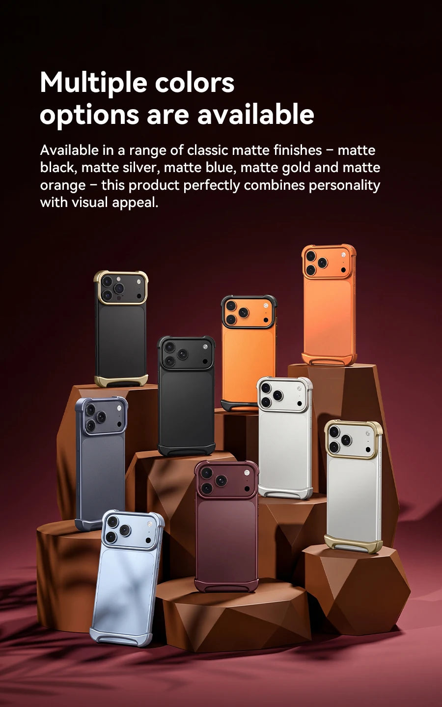 Aluminum Bumper Case for iPhone 17 & 18