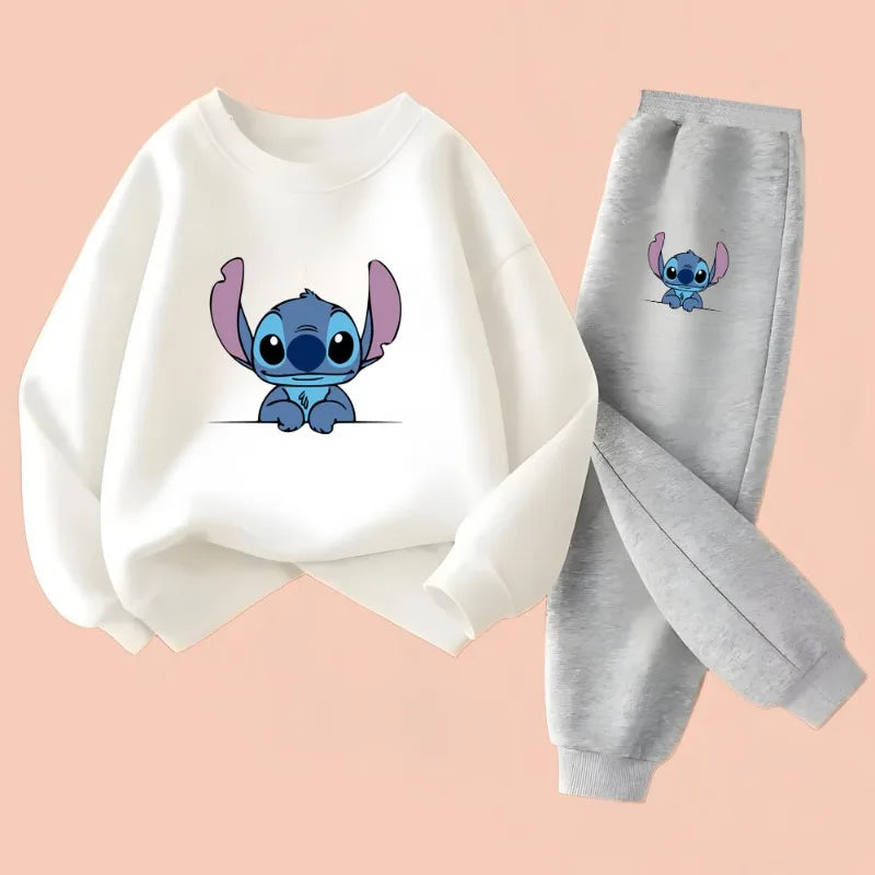 Boys' Autumn Stitch Print Sporty Sweatshirt & Sweatpant Set (2-Piece)