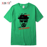 Men's T-shirt 100% Cotton Short Sleeve Breaking Bad Men T-shirt Casual Heisenberg Print Summer Tshirt Cool T-shirt Male Men Tops