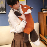 New Stuffed Anime Figure Doll Turned Red Panda Plushie Doll Fluffy Hair Red Raccoon Animals Hug Throw Pillow