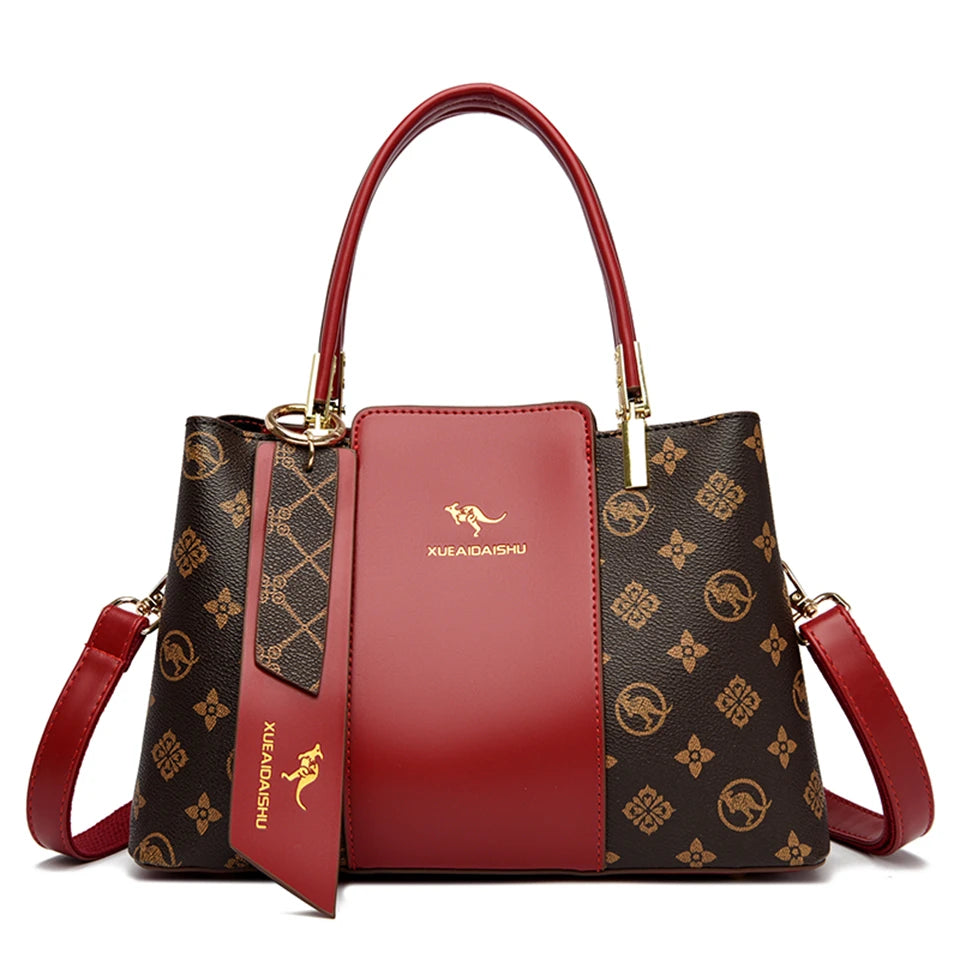 Luxury Print Leather Crossbody & Shoulder Bag