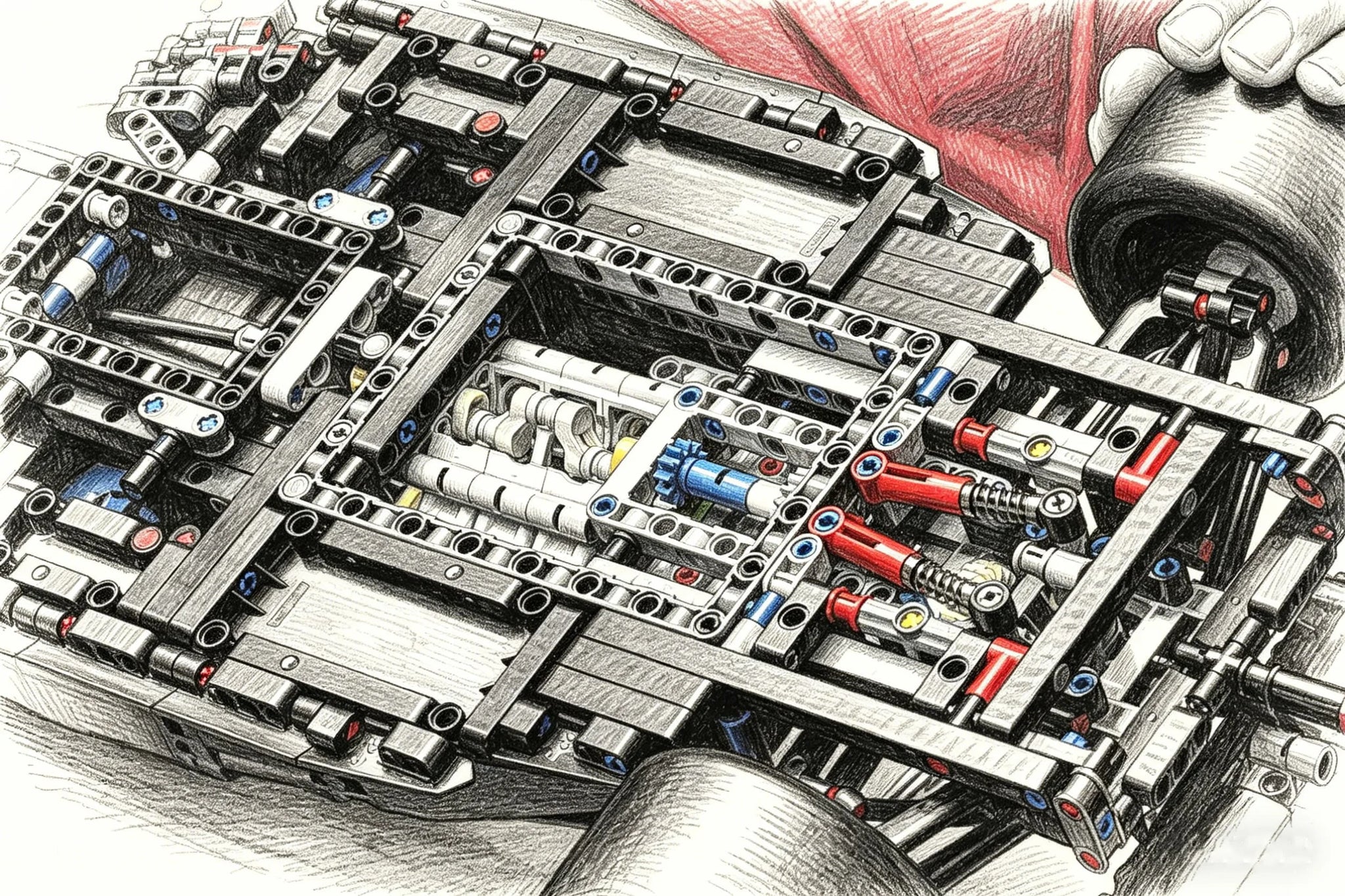 NEW 1:8 Scale 1361/1639PCS Technical Performance SF-24 RB20 Building Blocks Car Assembly Race Car MOC Bricks Supercar Model Toys