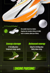 IRUNSVAN T800 Carbon Plate Running Shoes - Lightweight Racing Shoes for Men & Women - Marathon Training, Cushioned & Anti-Slip