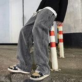 Men's Korean Wide-Leg Jeans – Relaxed Streetwear Fit