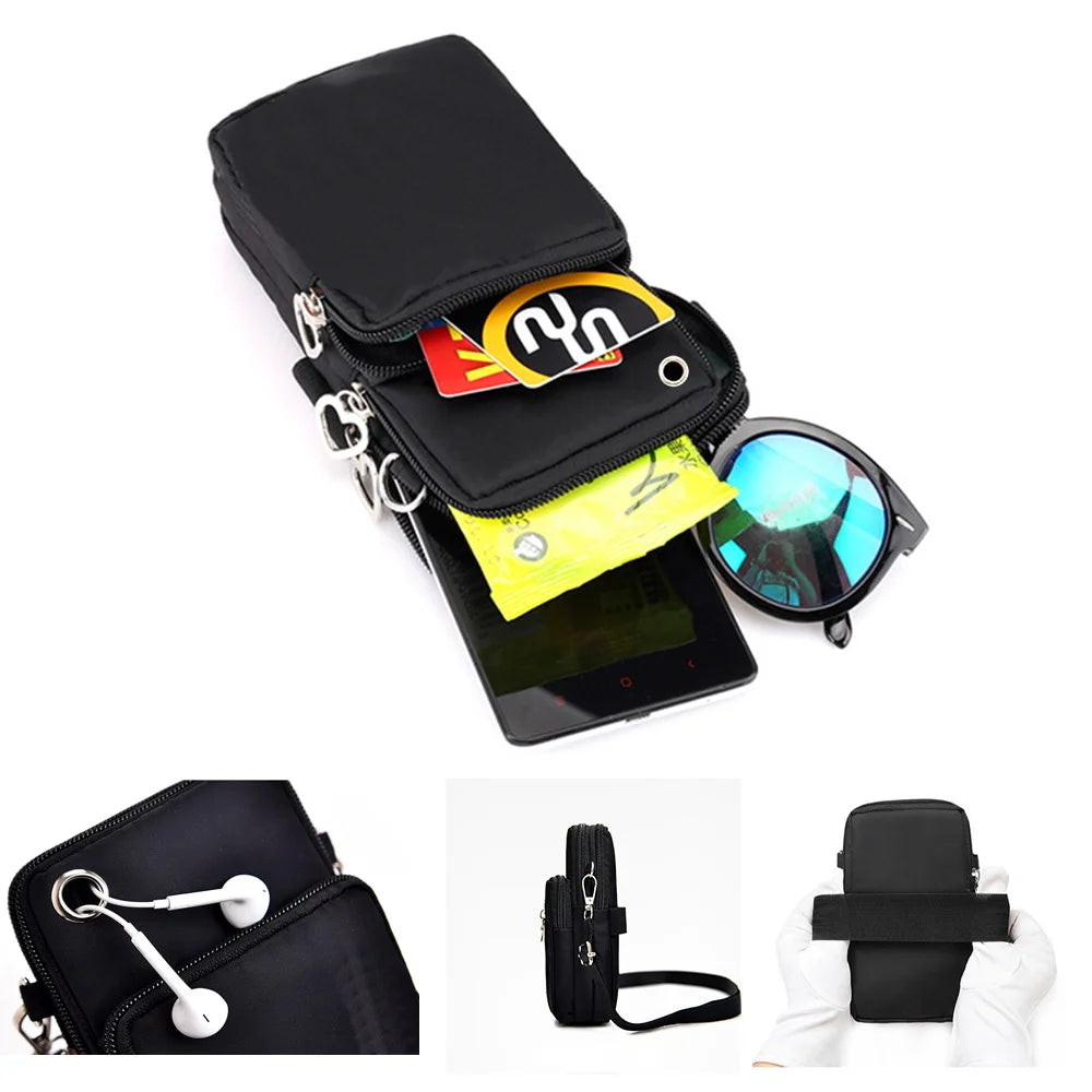 New Mobile Phone Bag Funny Anime Dog Print Shoulder Messenger Bag Women Men Coin Purse Handbag Animal Lover Small Crossbody Bag