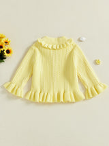 Classic Baby Girl V-Neck Knit Cardigan