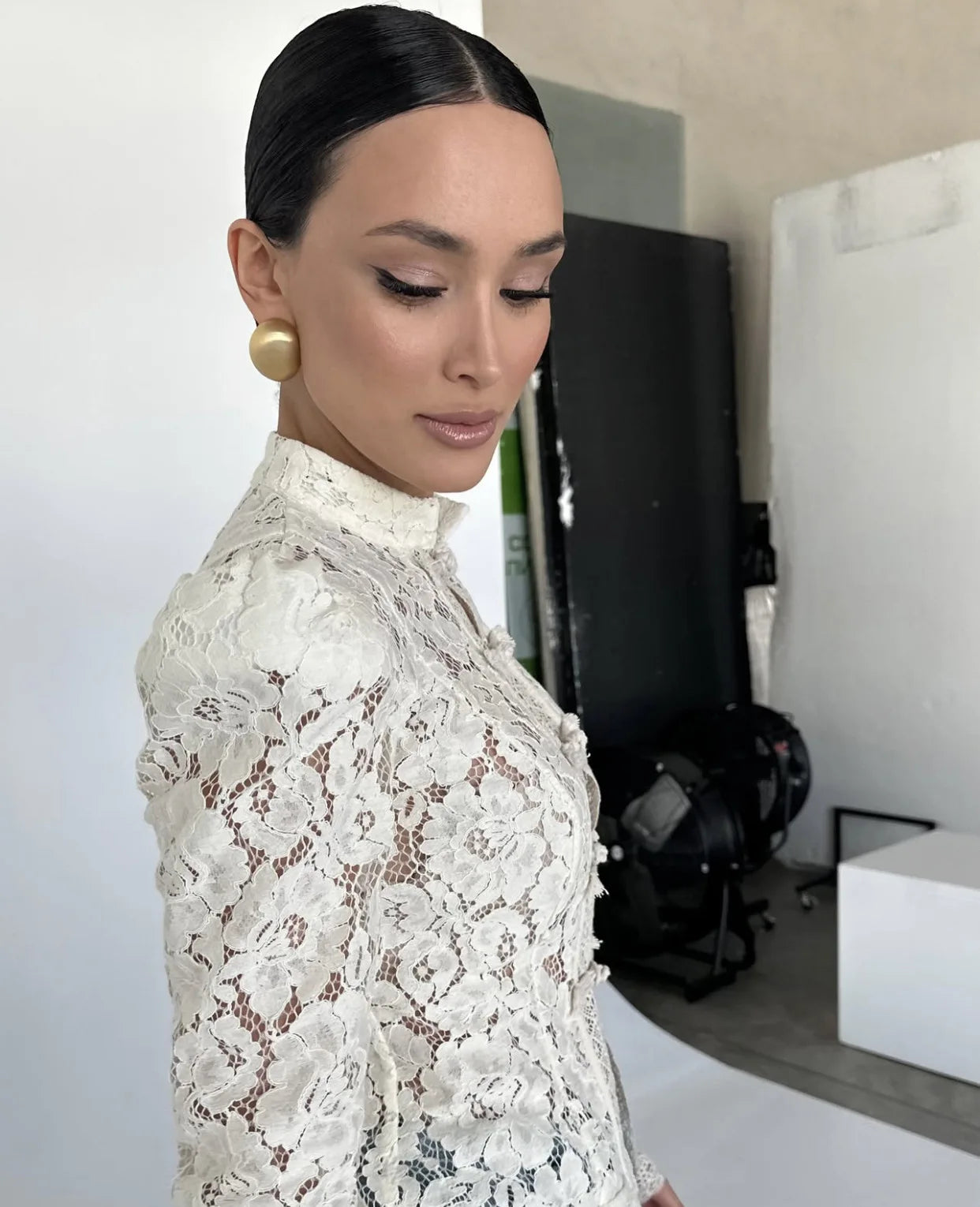 2026 Summer Lace Printed Shirts Tops Female Hollow Out Fashion Commute Vintage See-Through Blouse Women's Lace Shrug Shirts New