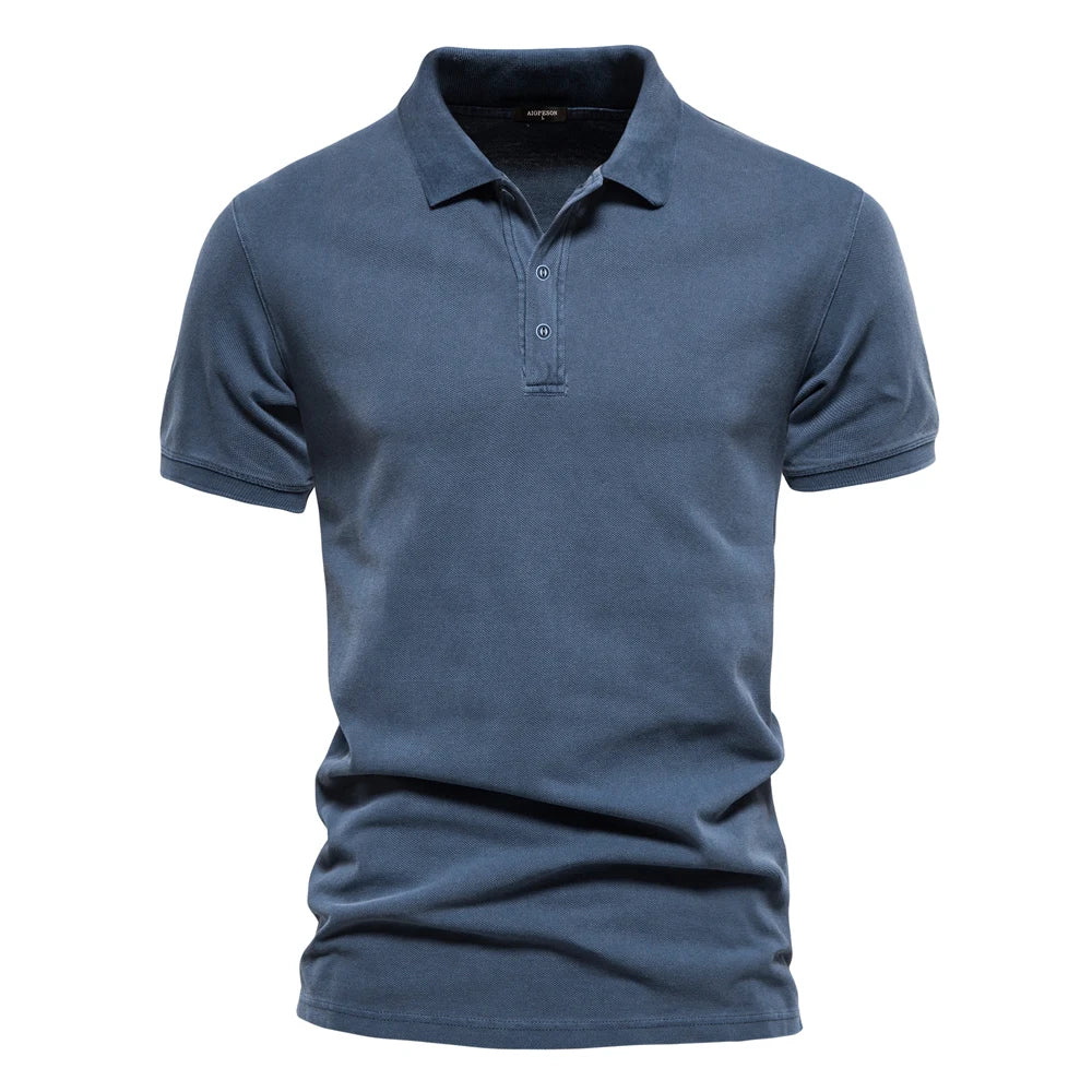 AIOPESON Cotton Polo Shirt for Men – Classic Fit