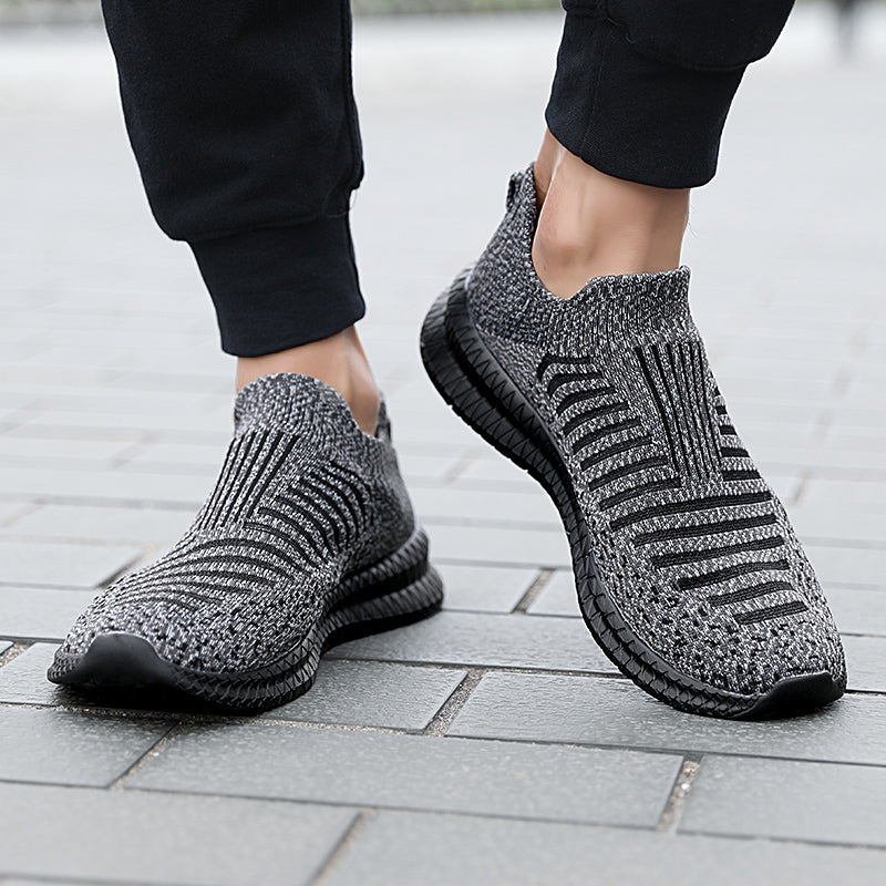 Men's Slip-On Casual Sneakers — Breathable Mesh, Lightweight, Anti-Slip