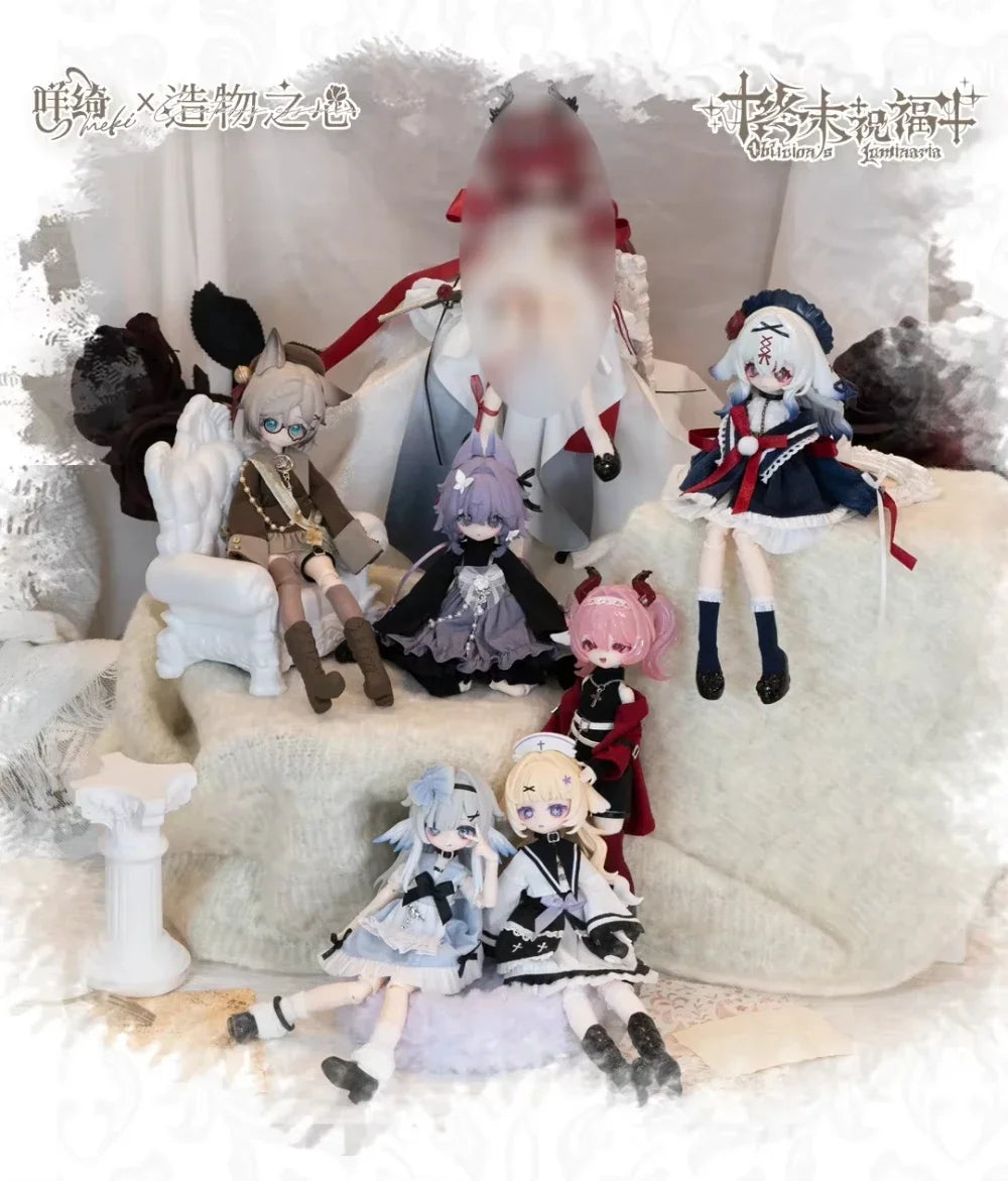 Meki Final Blessing Series 1/8 BJD Blind Box Mystery Box Toys Cute Action Anime Figure Kawaii Model Gift