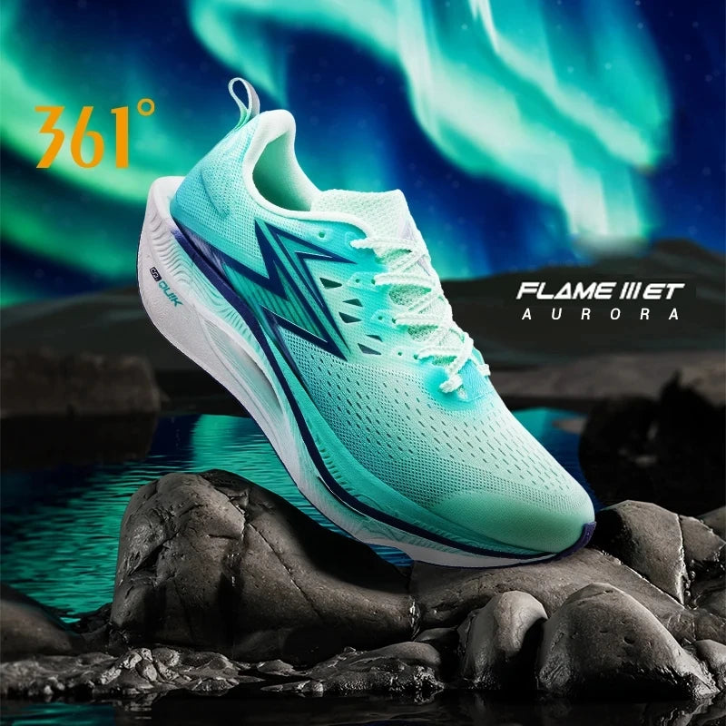 361 Degrees Flame 3.0 ET Men's Running Shoes Racing Marathon Stable Breathable Comfort Rebound Jogging Male Sneakers 672612245F