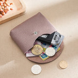 Custom Letters Fashion Women Short Wallet Genuine Leather Double Wallet Small Coin Purse Mini Credit Card Holder Key Storage Bag