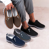 LEDP Men's Canvas Slip-On Loafers — Breathable, Non-Slip, Lightweight