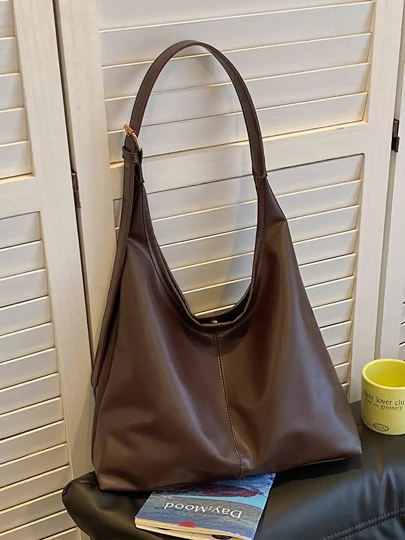 Large Capacity Solid Color Women's Shoulder Bag, Multifunctional Crossbody Bag, Women's Shoulder Tote Bag, Large Capacity Crossbody Tote Bag, Casual Work Bag