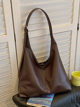 Large Capacity Solid Color Women's Shoulder Bag, Multifunctional Crossbody Bag, Women's Shoulder Tote Bag, Large Capacity Crossbody Tote Bag, Casual Work Bag