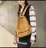 Mini Canvas Backpack – Vintage Unisex Rucksack