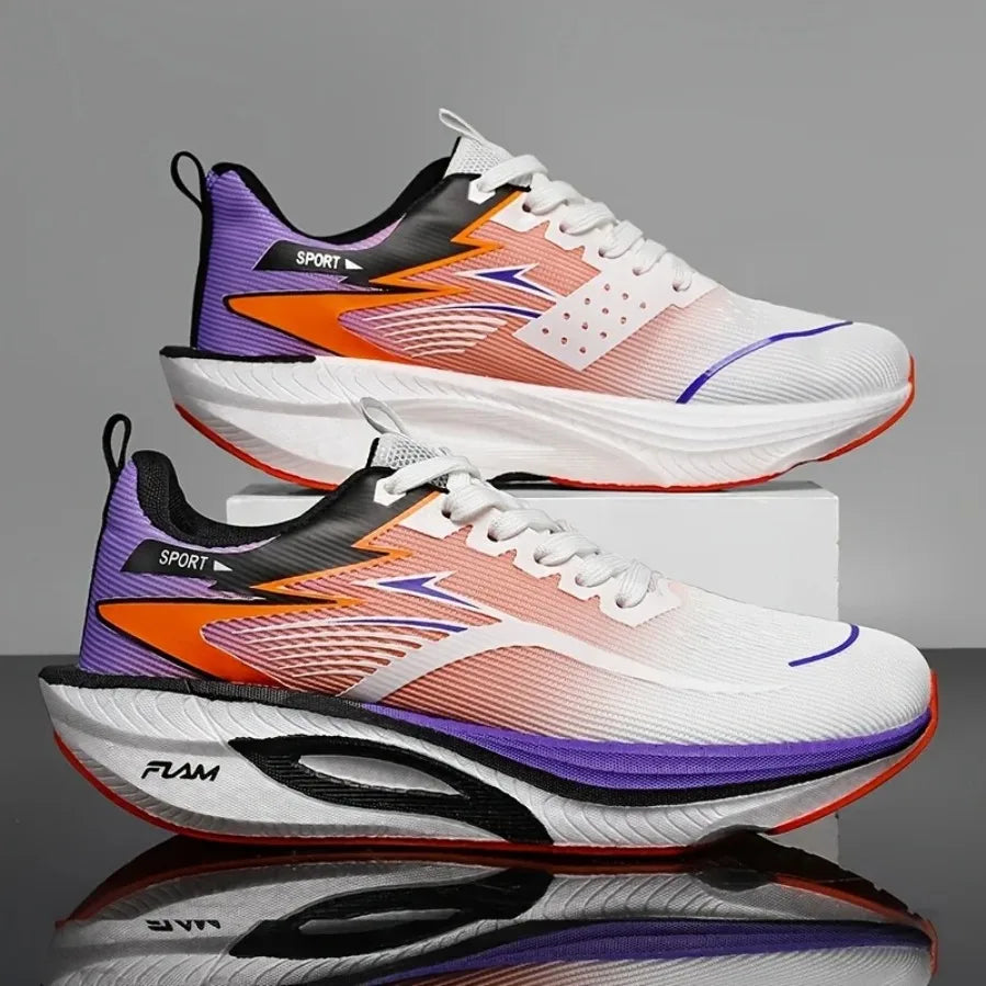 Men Sports Running Shoes Casual Marathon Breathable Lightweight Women's Comfortable Athletic Nonskid Walking Sneakers Outdoors