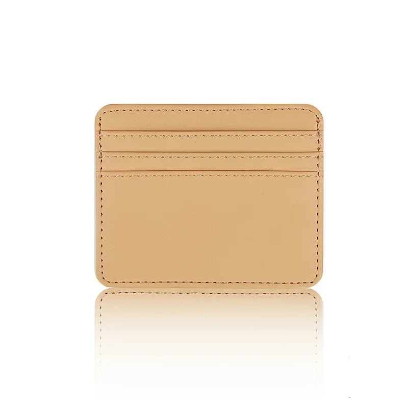 1Pc Pu Leather ID Card Holder Candy Color Bank Credit Card Box Multi Slot Slim Wallet for Women Men Business Card Cover