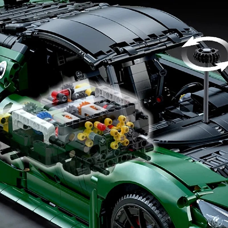 3730PCS Technik 1:8 430 Super Sport Car Building Blocks Model Set Colletible Race Hypercar Blocks Kits Muscle Car Lover Fan Gift