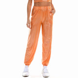 Women's Sparkly High-Waist Straight-Leg Pants