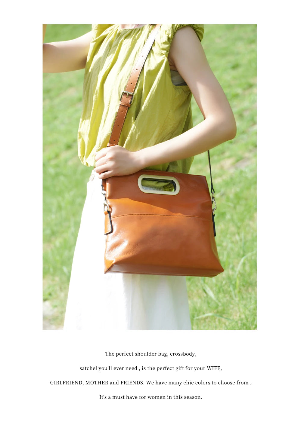 Zency Vintage Genuine Leather Handbag for Women Large Capacity Brown Crossbody Designer Shoulder Bag 2026 Summer Beige Sac Bolsa