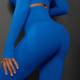 High-Waist Seamless Yoga Leggings – USA-Made Push-Up Fitness & Gym Tights