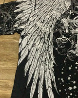 Y2K Gothic Skull Oversized Graphic Tee