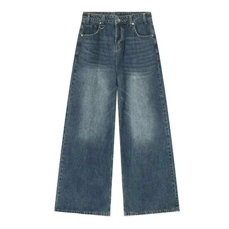 Vintage Camouflage Wide-Leg Men's Jeans