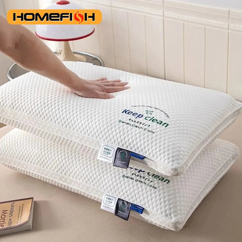 3D Neck Pillow with High Elasticity and Non Collapse Soft Neck Protection Single Person Sleeping Pillow Hotel Home Bedding
