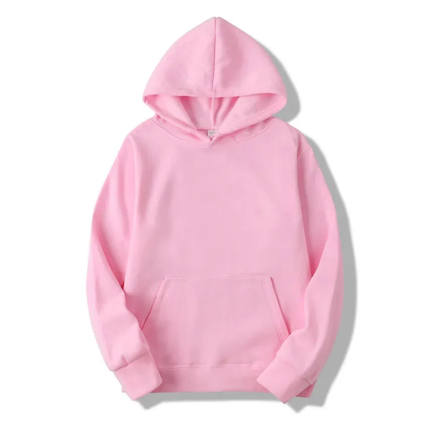 Fleece Pullover Hoodie with Pockets