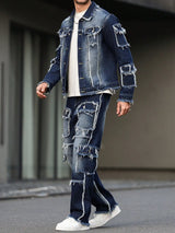 Men’s Classic Denim Utility Suit