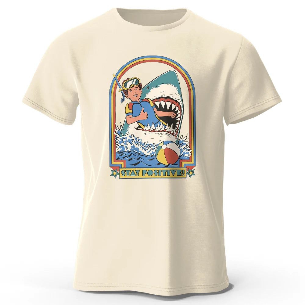 Men's "Stay Positive" Vintage Cotton T-Shirt
