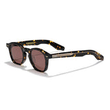 Tortoiseshell Round Acetate Sunglasses – UV400 Polarized