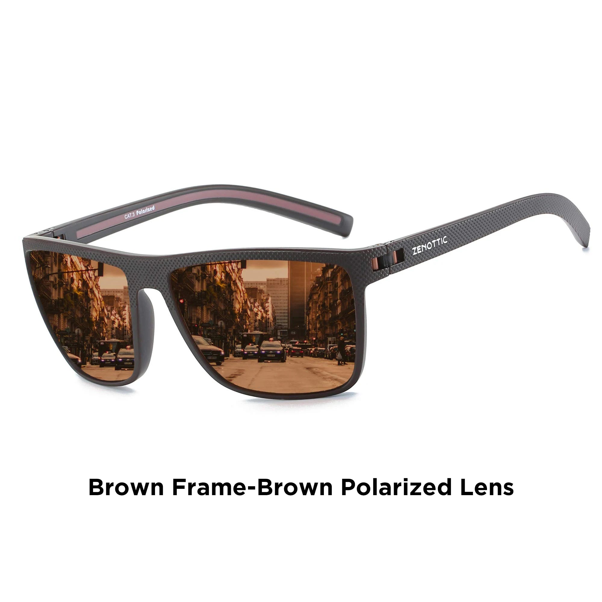 ZENOTTIC Polarized Square Sunglasses for Women & Men