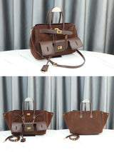 Genuine Cowhide Leather Tote Top Women's Bag Large-Capacity Neutral Motorcycle Wing Underarm Messenger Bag for Ladies 2025