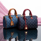 Women's Cowboy Splicing Pillow Bag