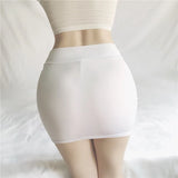 Women's Stretch Knit Pencil Mini Skirt