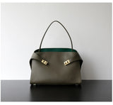 Niche Light Luxury High-end Leather Large-capacity First-layer Cowhide Women's Handbag Tote Bag Commuter Leisure Versatile