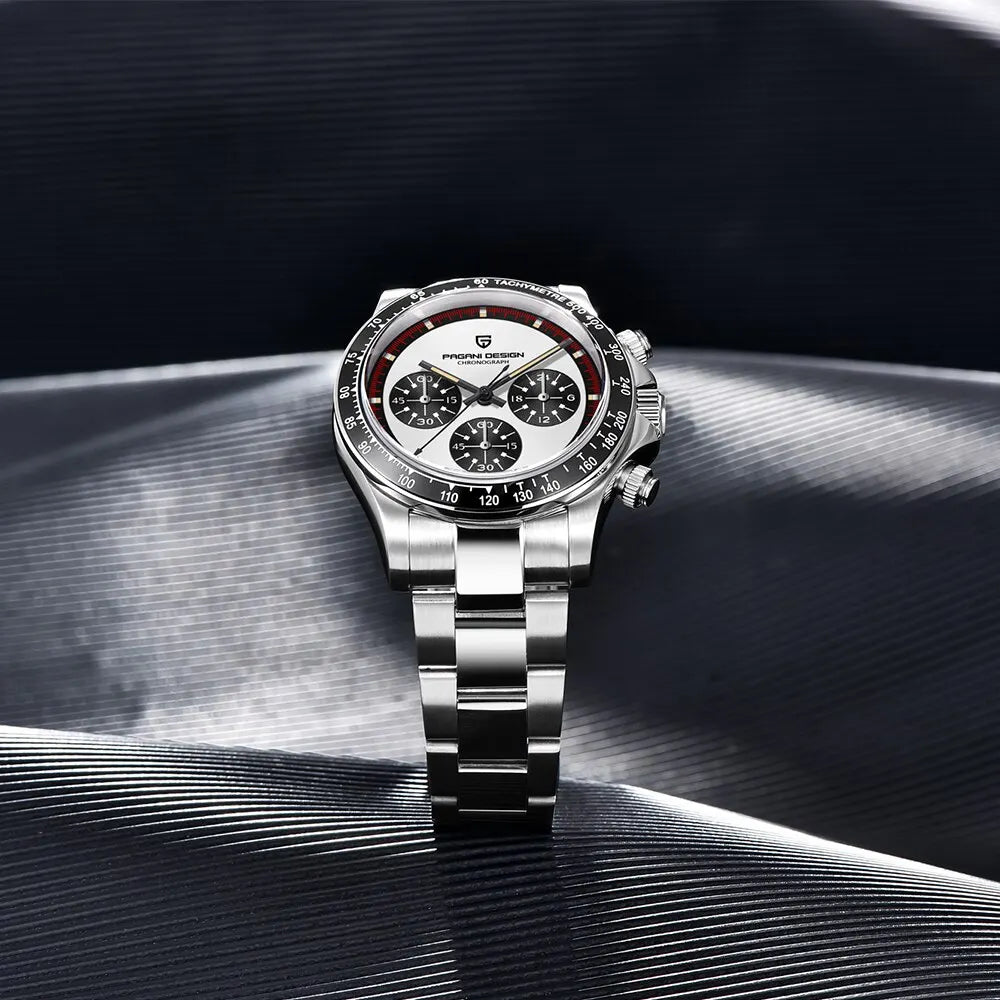 2026 PAGANI DESIGN New Men Quartz Wristwatch Fashion Ceramic Bezel Chronograph Stopwatch Waterproof 100m Stainless Watch for Men