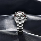 2026 PAGANI DESIGN New Men Quartz Wristwatch Fashion Ceramic Bezel Chronograph Stopwatch Waterproof 100m Stainless Watch for Men