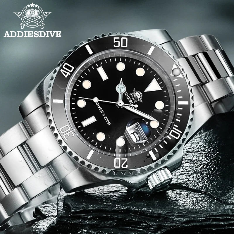 ADDIESDIVE H3 Ceramic Bezel Diver Watch | 200M | BGW9 Luminous