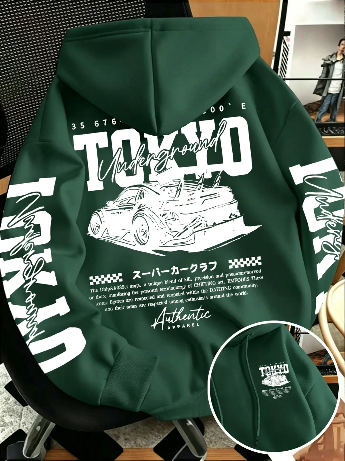 Men's Tokyo Racing Graphic Pullover Hoodie