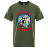 Summer Men's High Quality LOS POLLOS Hermanos Funny Printed T-Shirt Casual Cotton Breathable Tshirt Chicken Brothers Tees Top