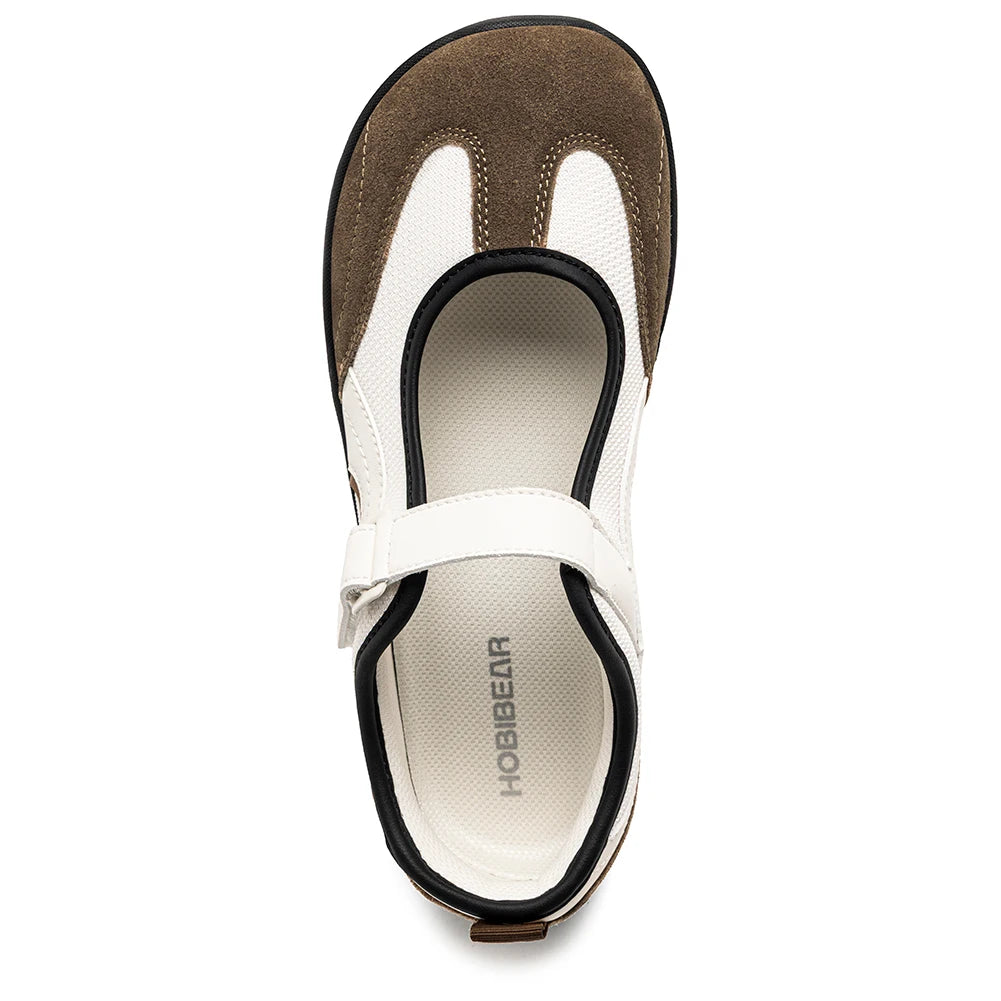 HOBIBEAR Women Wide-Toe Ballet Flats | Zero-Drop Barefoot