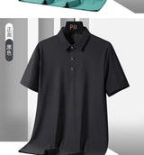 Men's Plus Size Ice Silk Polo Shirt – Quick Dry
