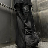 Y2K Phantom Spider Patch Baggy Jeans