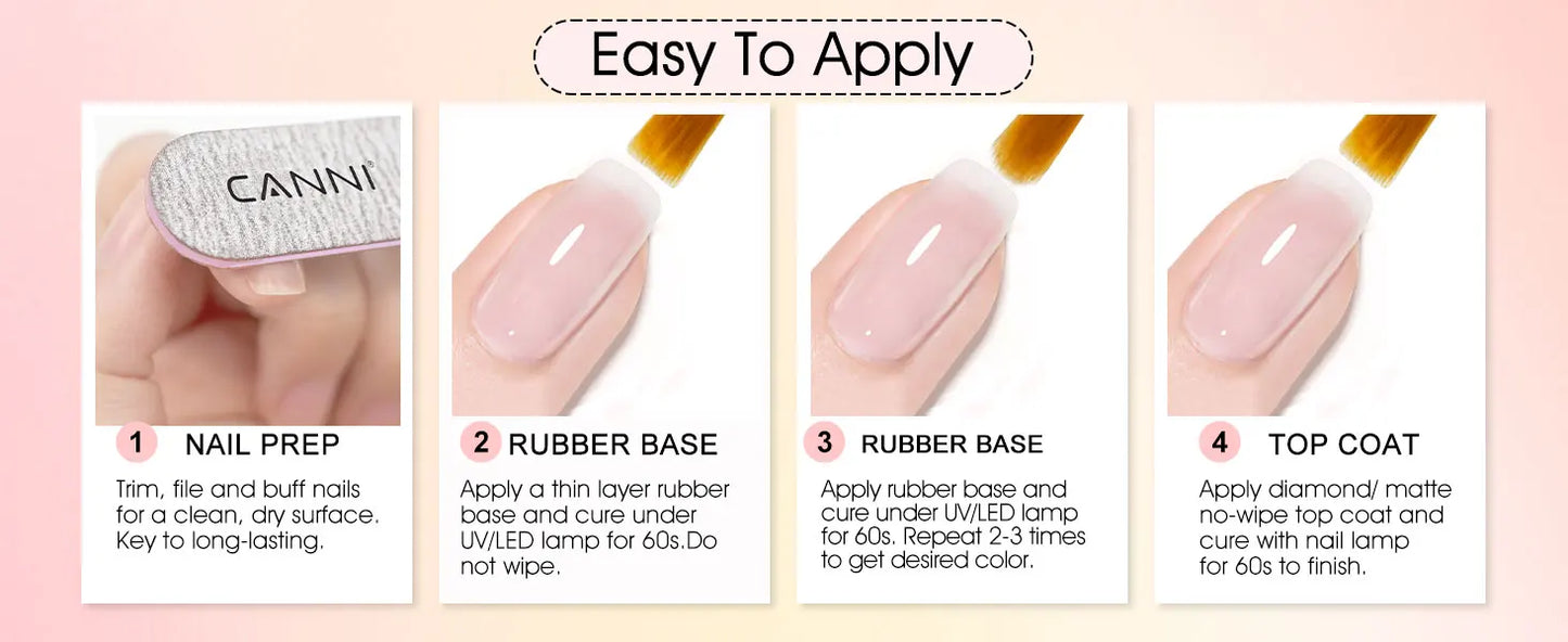 CANNI Quick Builder Gel Polish – HEMA/TPO Free, UV/LED
