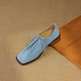 DIMANYU Women's Leather Lace-Up Oxford Pumps