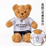 Football Star Plush Teddy Bear Doll | Kids & Fans Gift